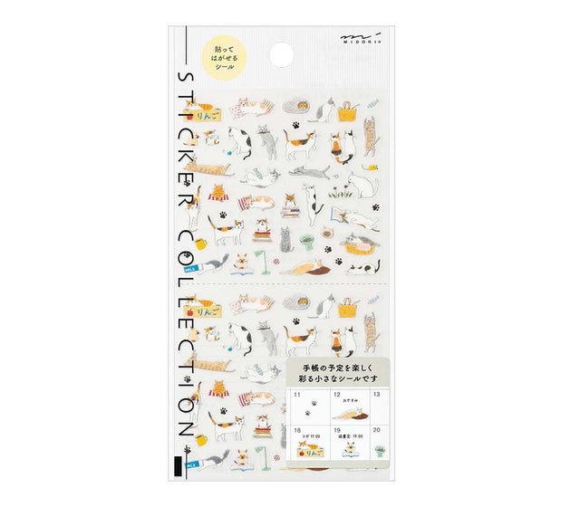 Midori Stickers Stickers Midori Cats Small