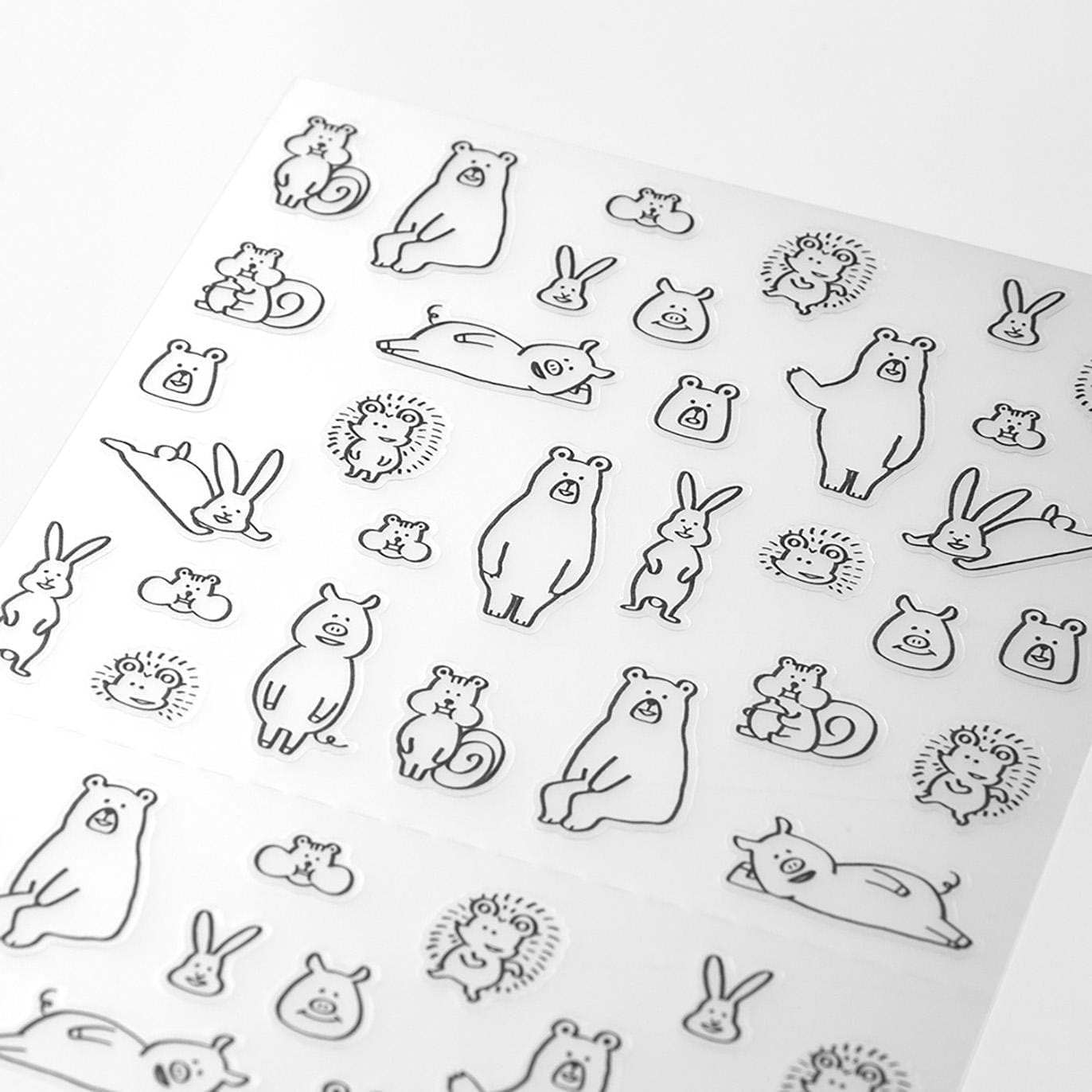 Midori Stickers Stickers Midori Chat Forest Animals