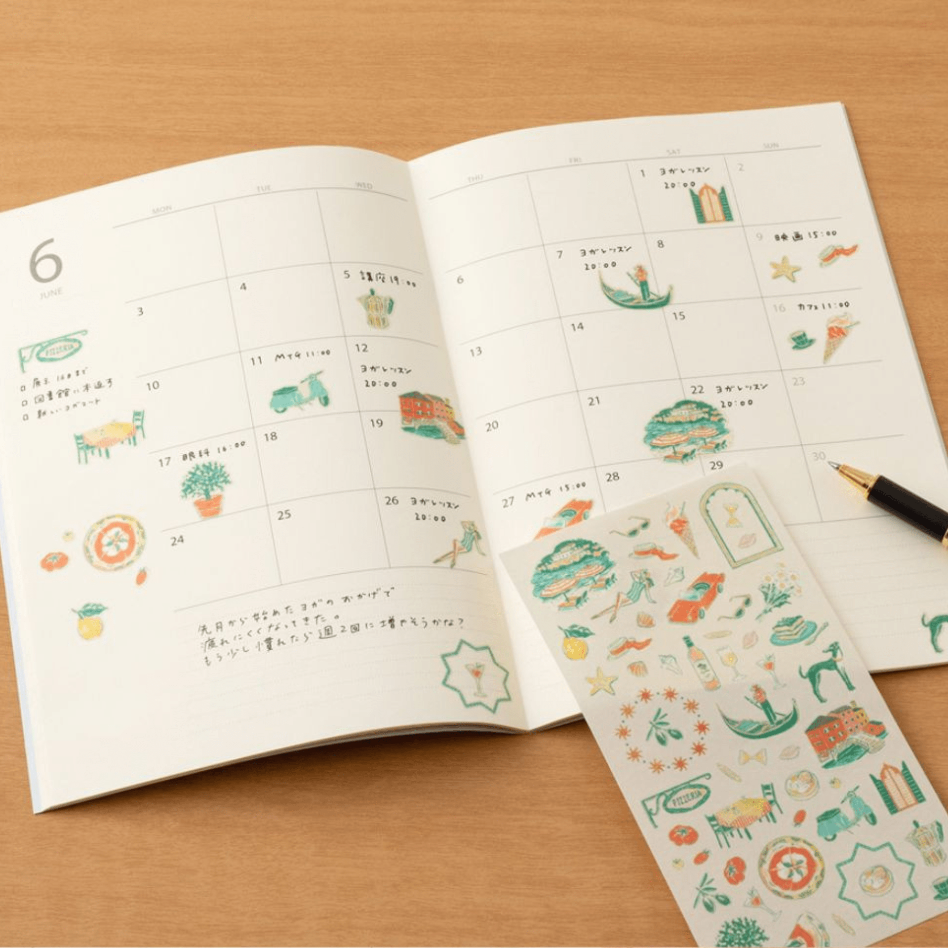 Midori Stickers Stickers Midori Italian Motifs