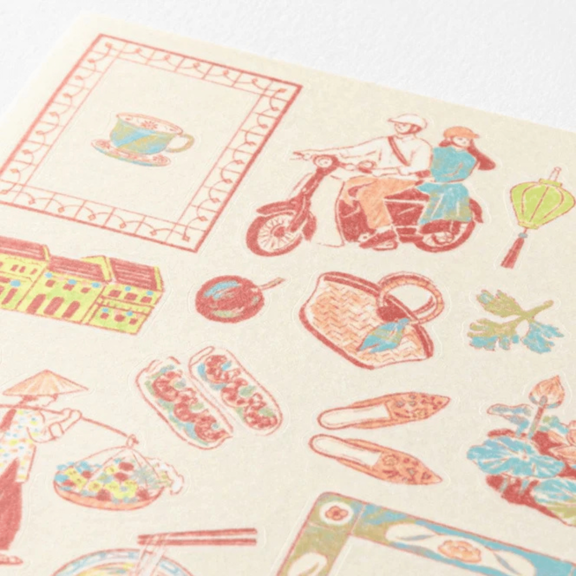 Midori Stickers Stickers Midori Vietnamese Motifs