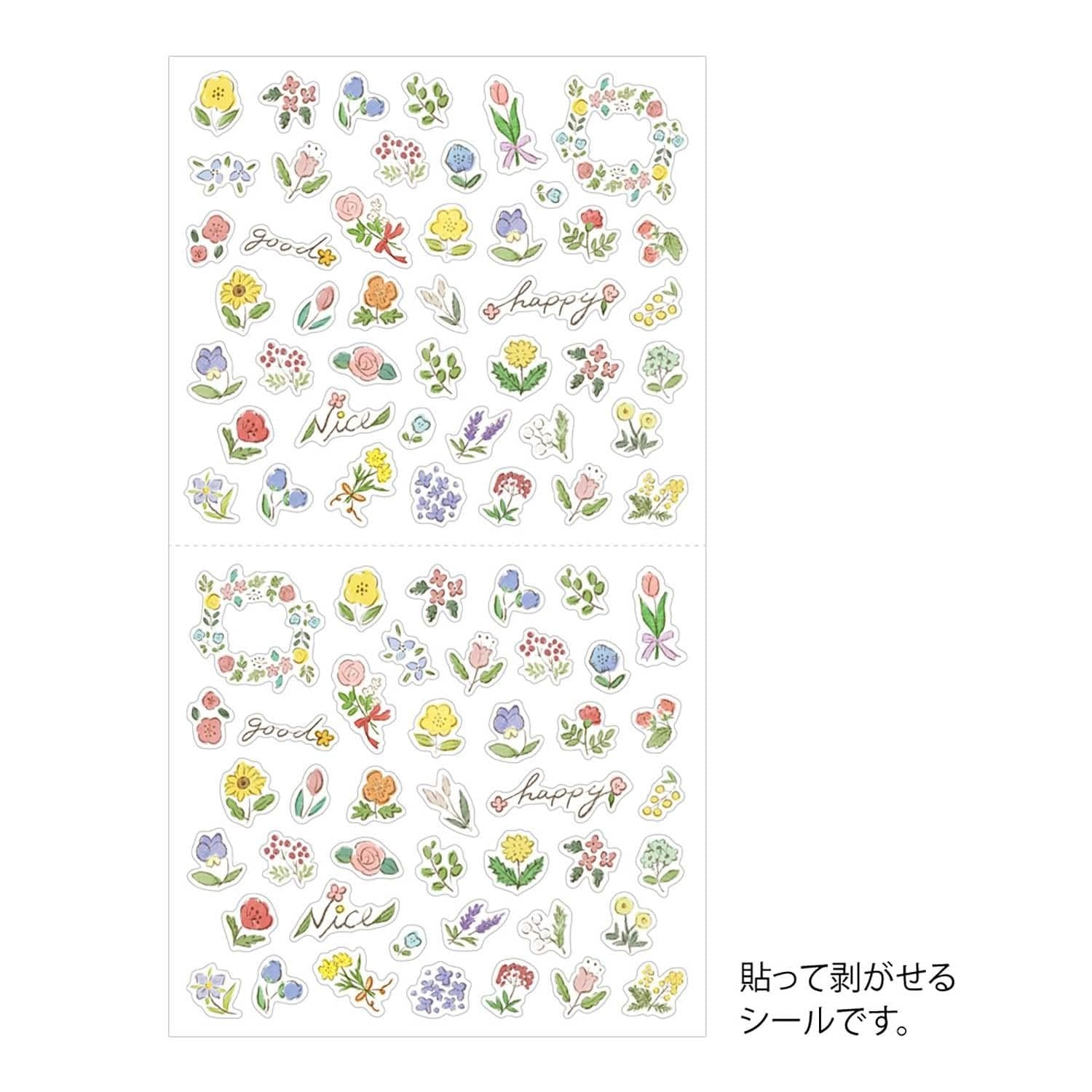 Midori Stickers Stickers Midori Wild Flowers