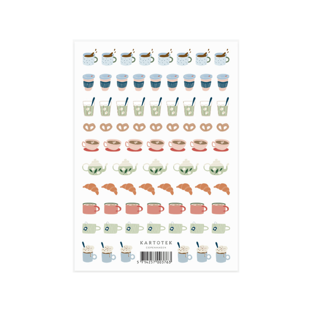Kartotek Stickers Stickers Mini Coffee Icons