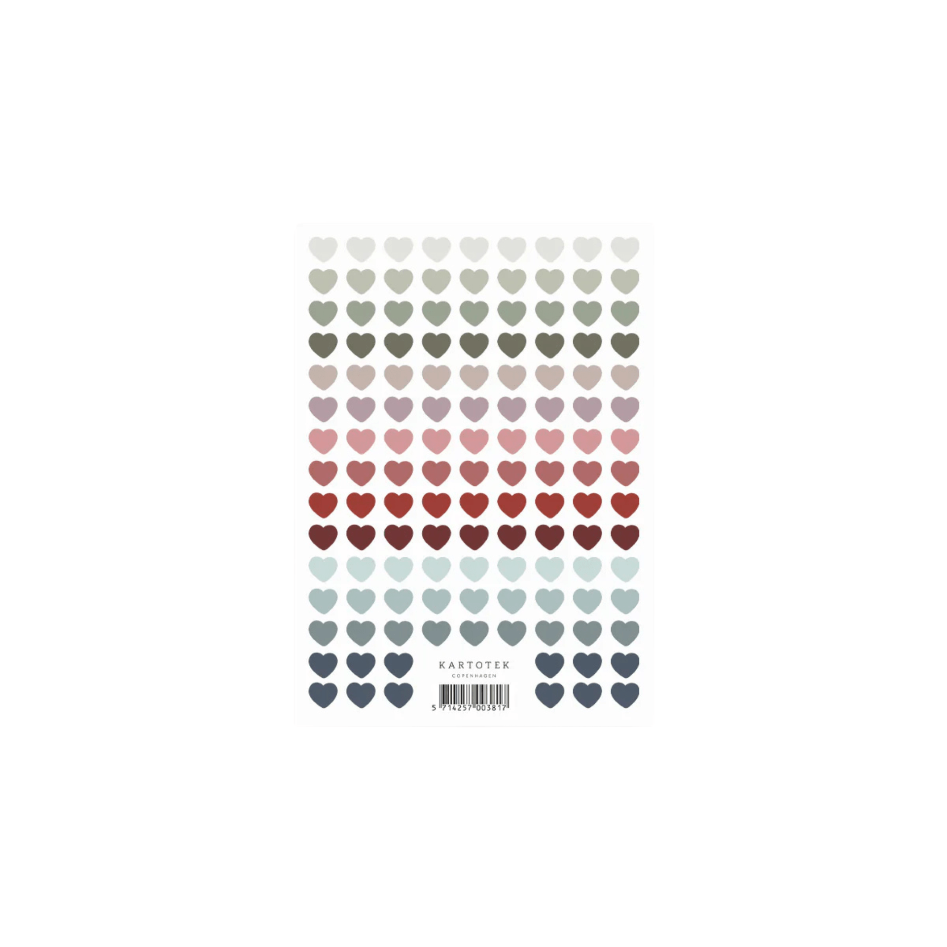 Kartotek Stickers Stickers mini Hearts