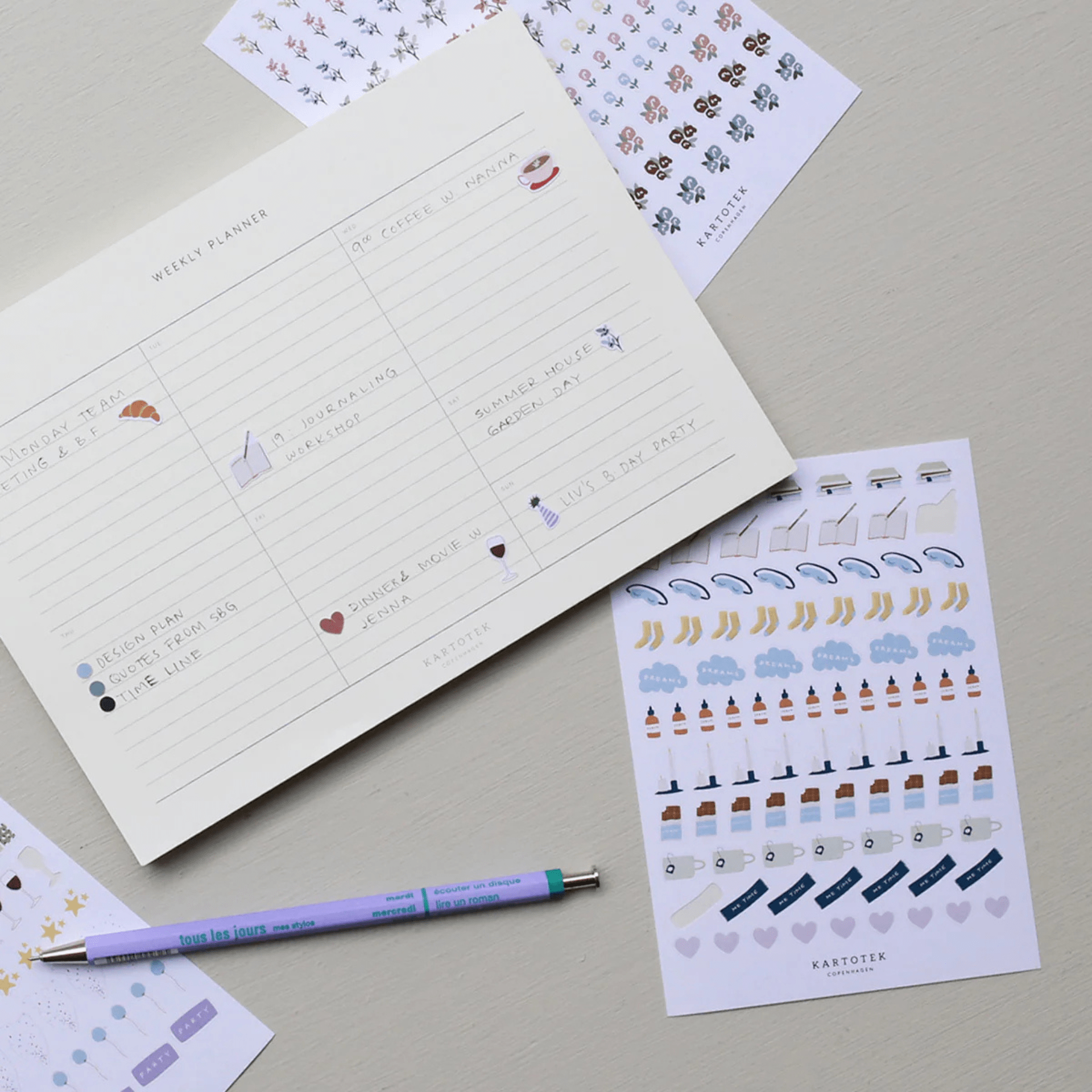 Kartotek Stickers Stickers Mini Me Time Icons