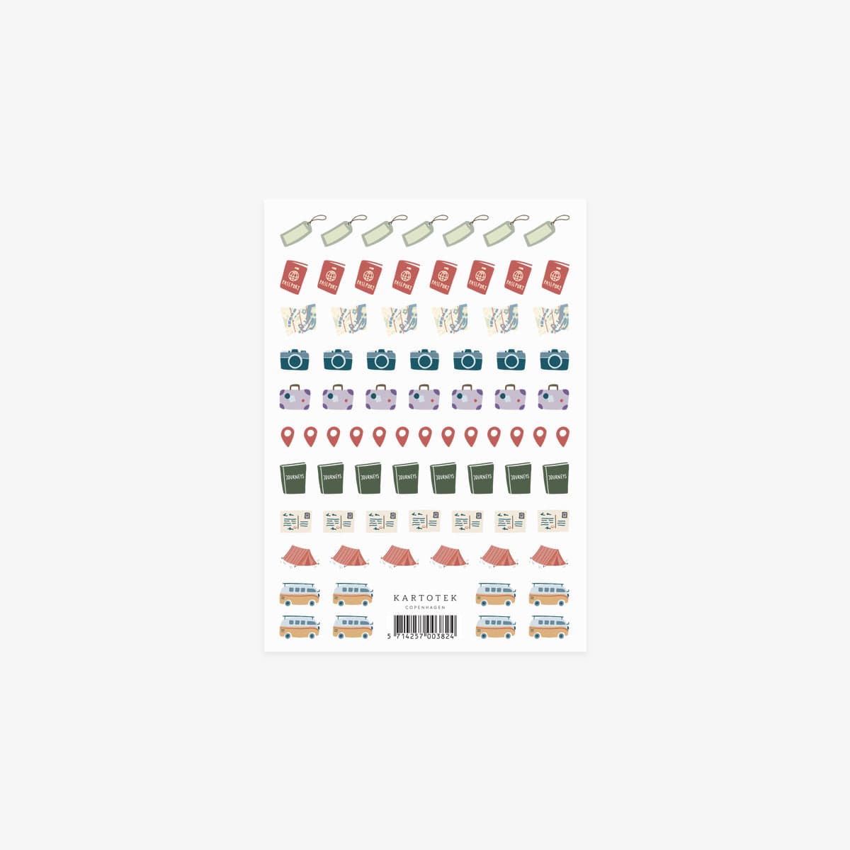 Kartotek Stickers Stickers Mini Travel Icons
