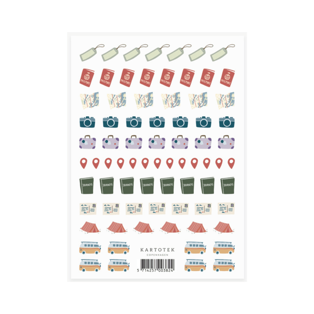 Kartotek Stickers Stickers Mini Travel Icons