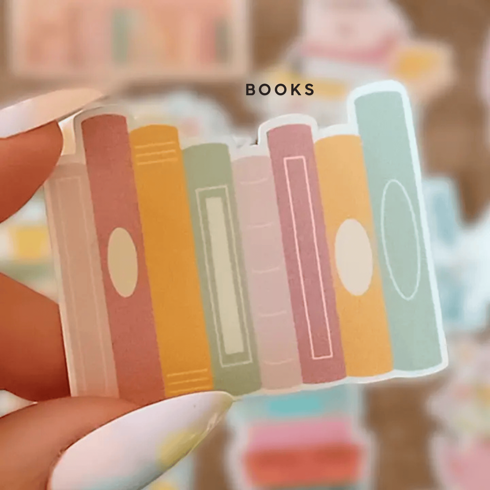 La baleine qui embosse Stickers BOOKS Stickers Olografici Books Lovers