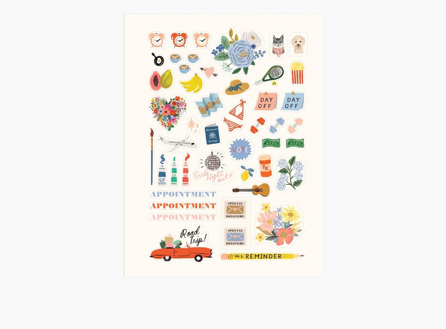 Rifle Paper Stickers Stickers Planner Set Rifle Paper