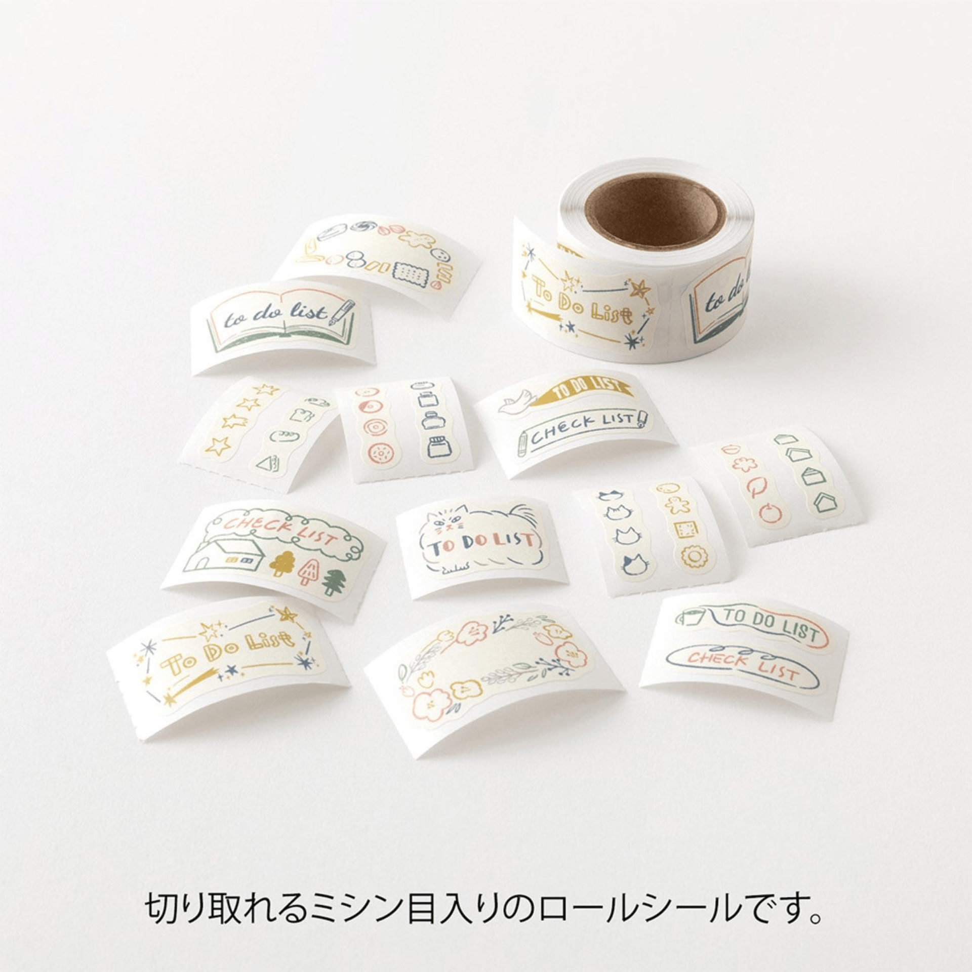Midori Stickers Stickers Roll Yuru Log - List
