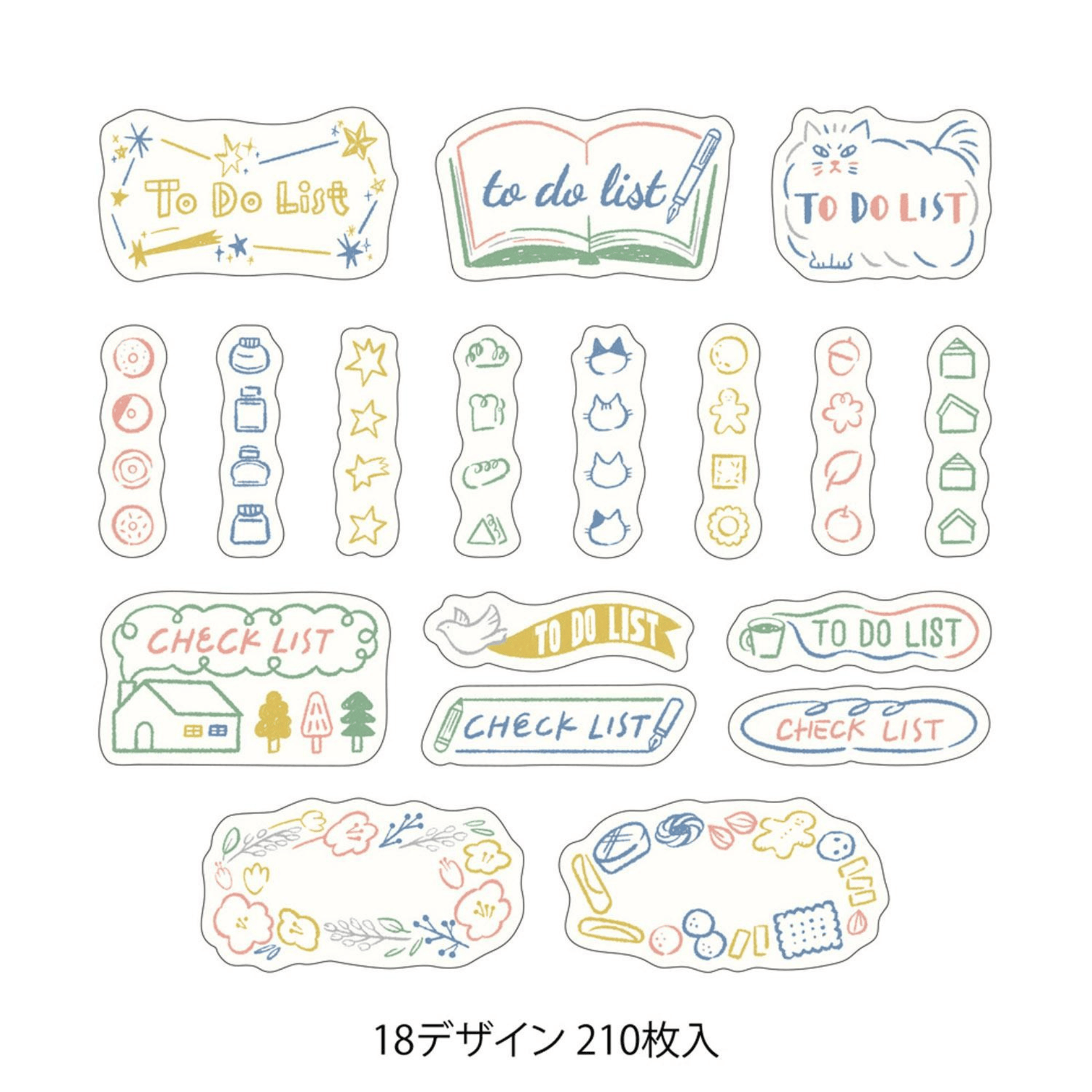 Midori Stickers Stickers Roll Yuru Log - List