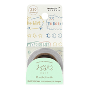 Midori Stickers Stickers Roll Yuru Log - List