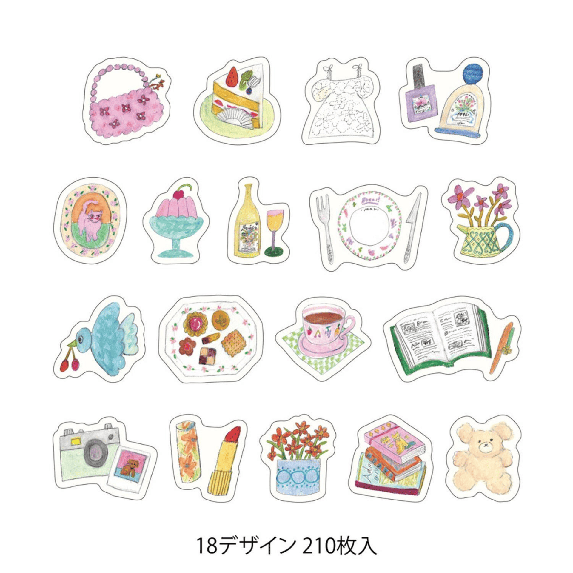 Midori Stickers Stickers Roll Yuru Log - Motifs