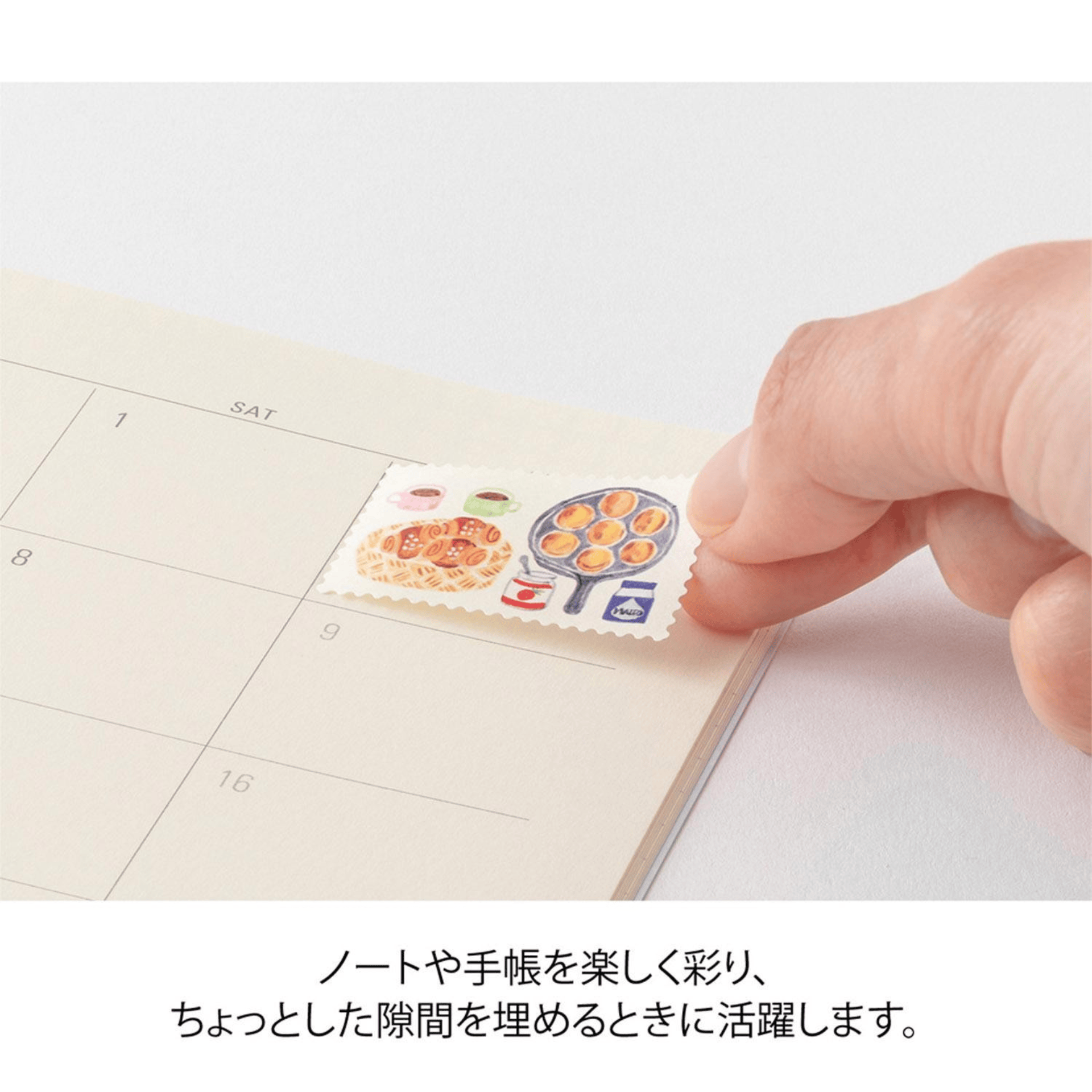 Midori Stickers Stickers Roll Yuru Log - Stamps