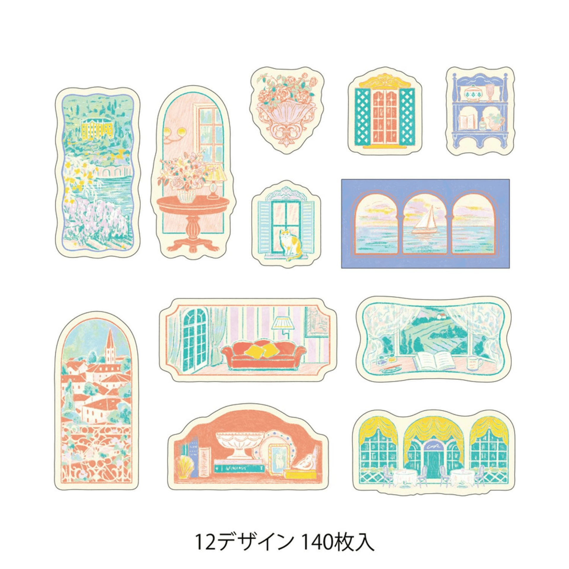 Midori Stickers Stickers Roll Yuru Log - Windows View