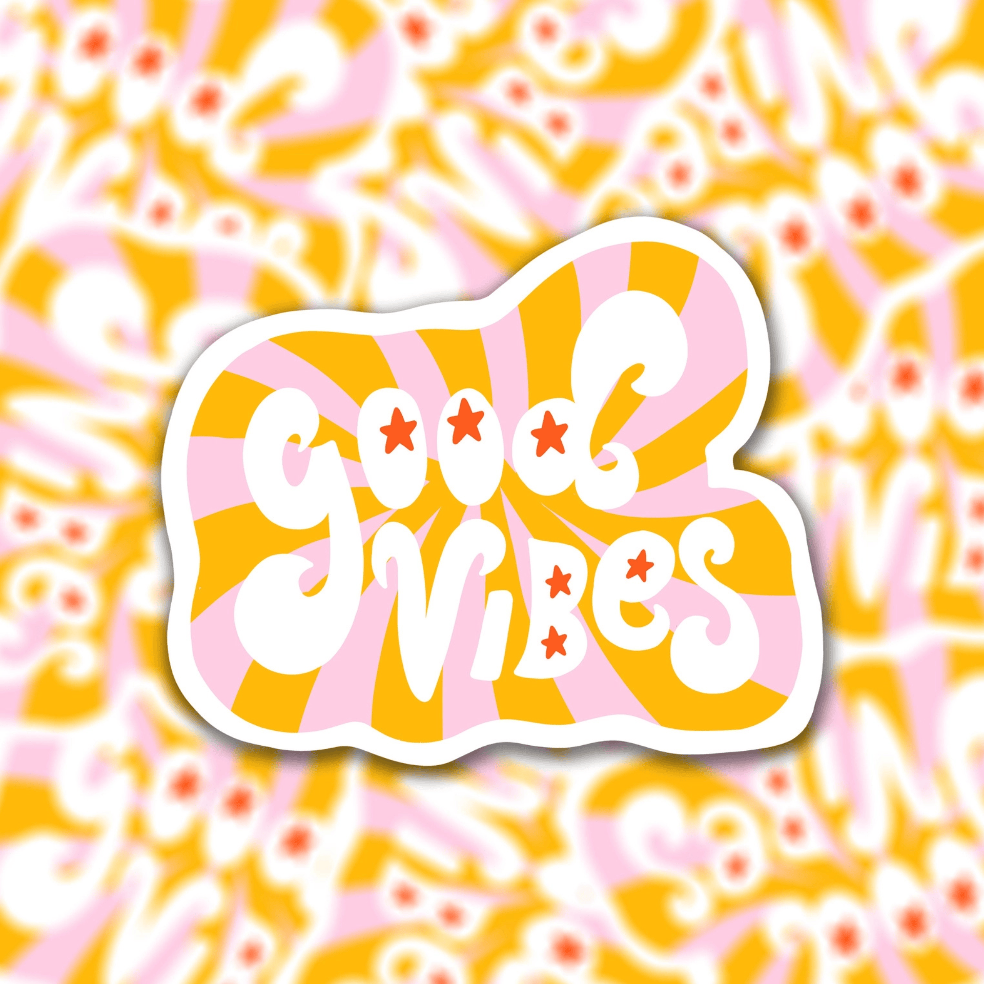 Muchable Stickers GOOD VIBES Stickers Scritte Motivazionali in vinile - Muchable