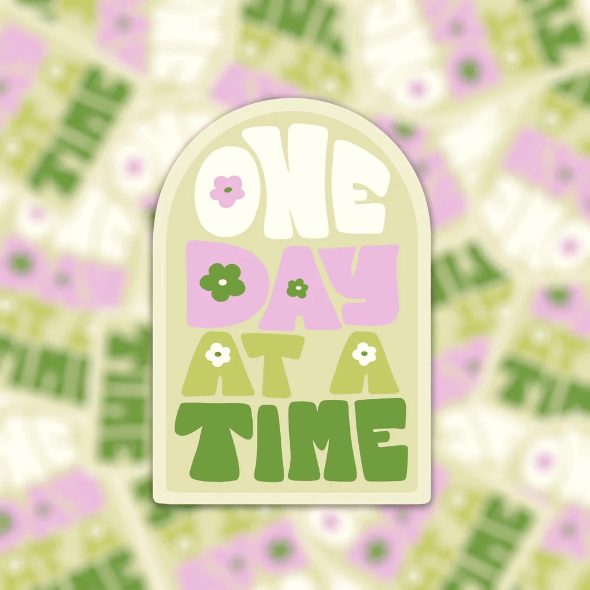Muchable Stickers ONE DAY AT A TIME Stickers Scritte Motivazionali in vinile - Muchable