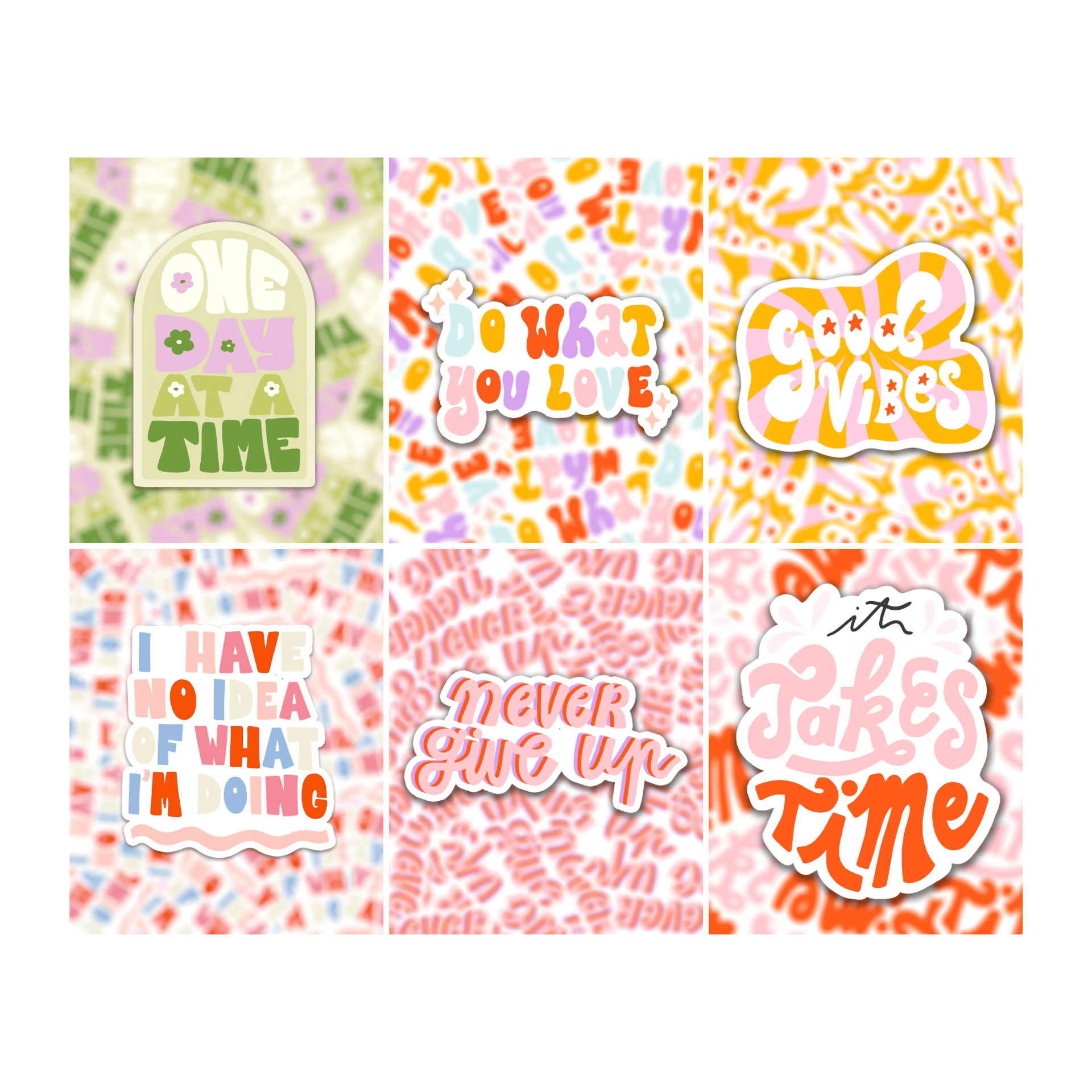 Muchable Stickers Stickers Scritte Motivazionali in vinile - Muchable
