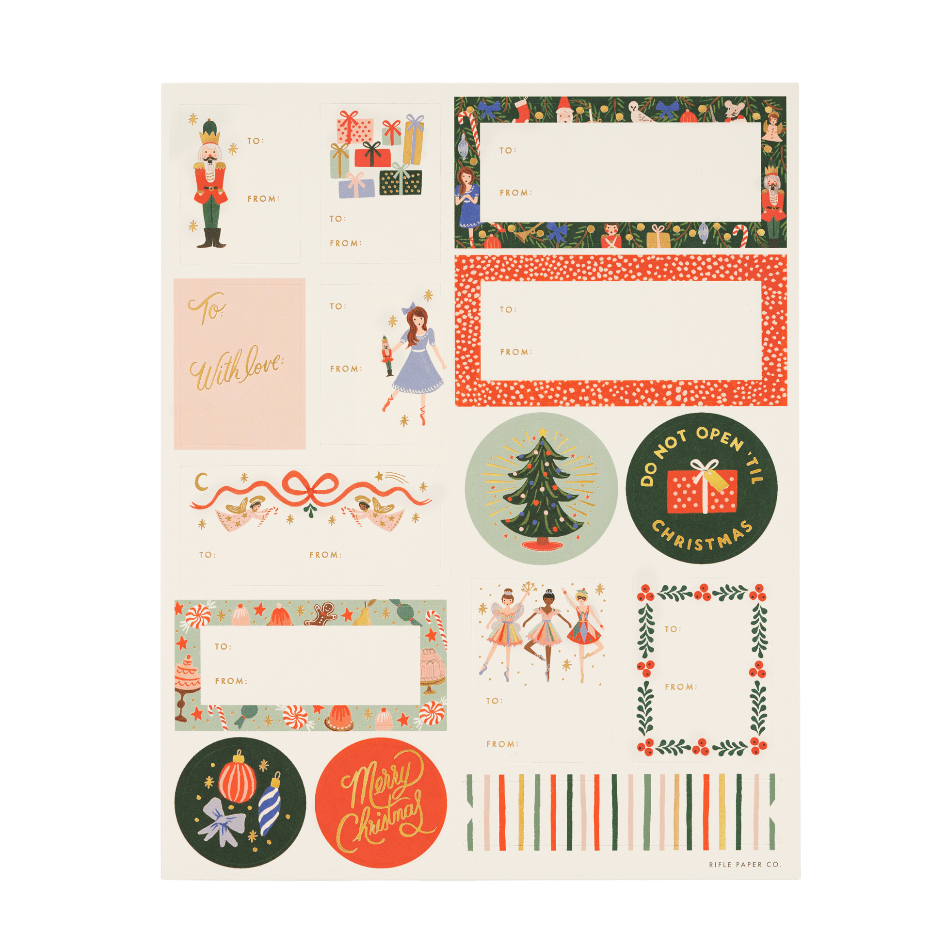 Rifle Paper Stickers Stickers Set Nutcracker Rifle Paper