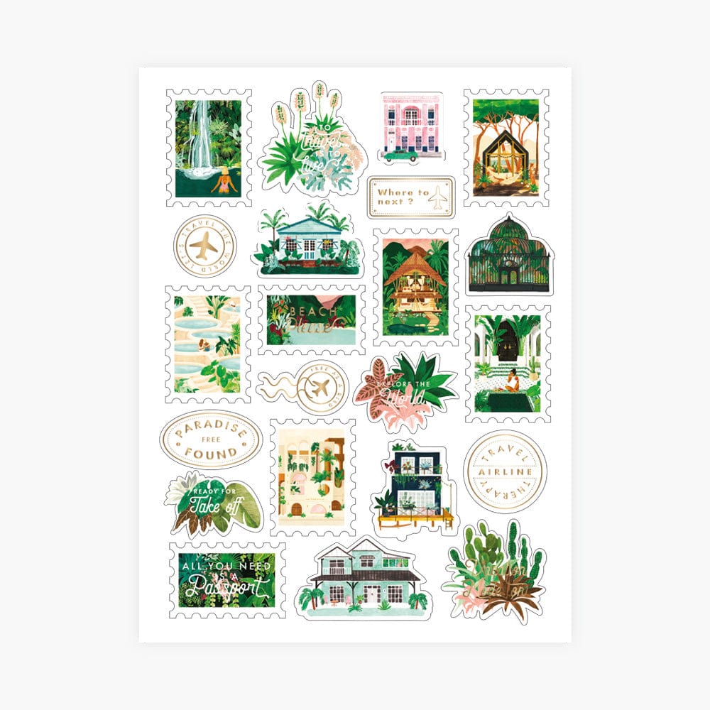 All The Way To Say Stickers Stickers Set Wanderlust