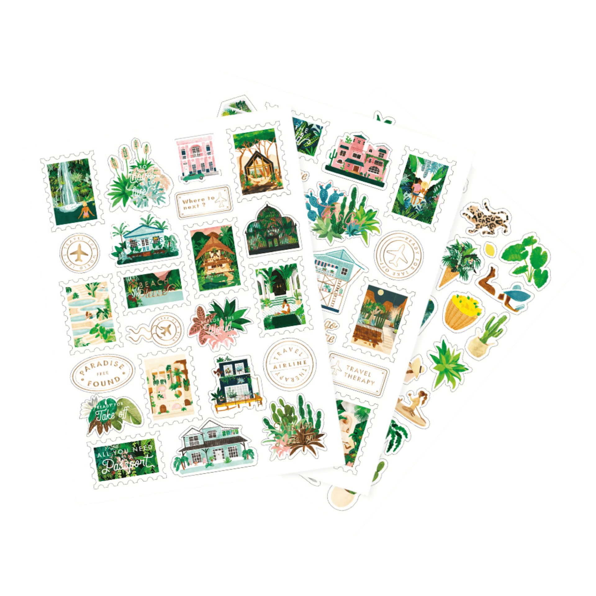 All The Way To Say Stickers Stickers Set Wanderlust