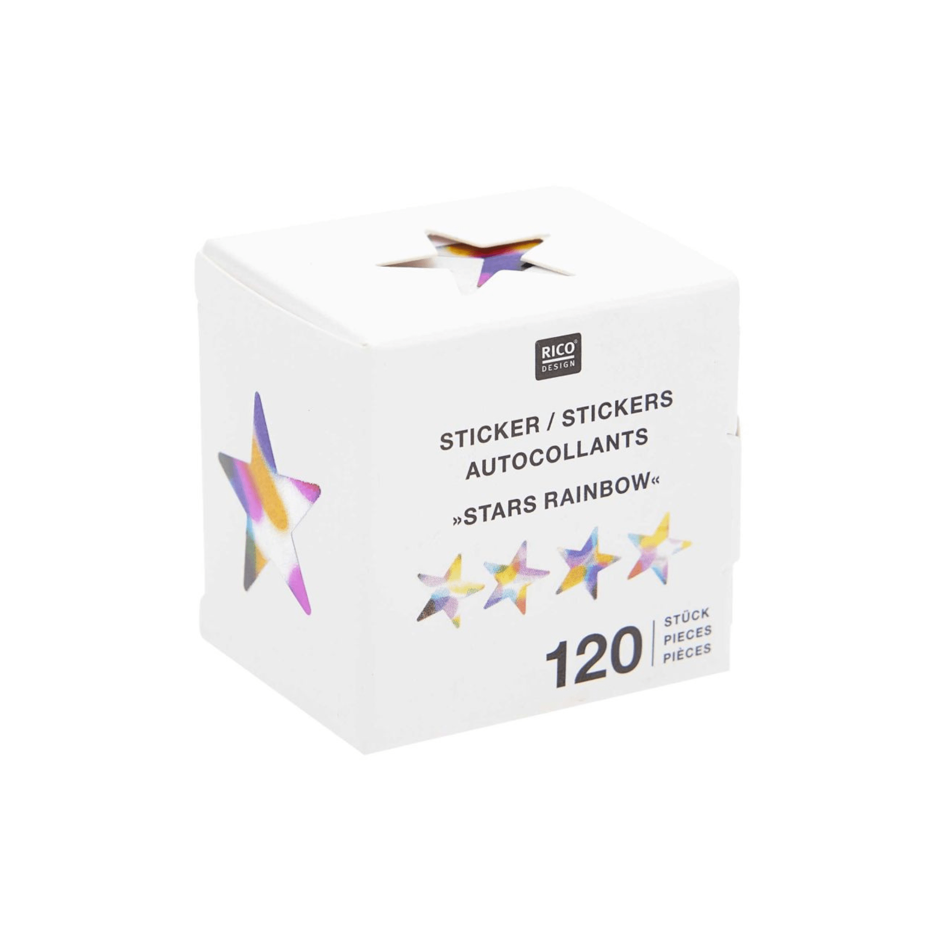 Rico Design Stickers Stickers Stars Rainbow