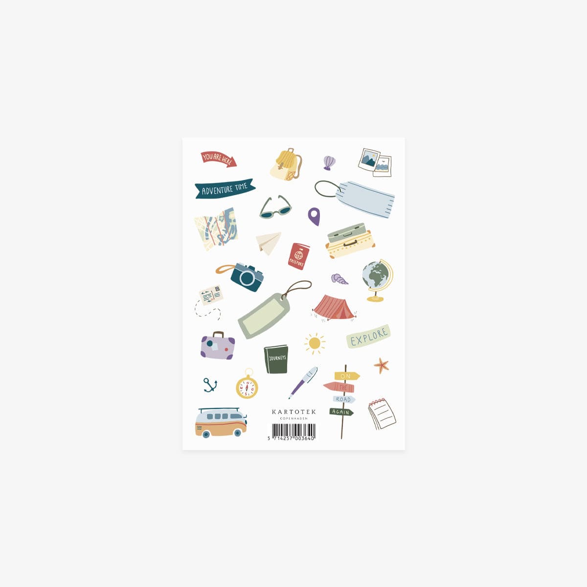 Kartotek Stickers Stickers Travel Icons
