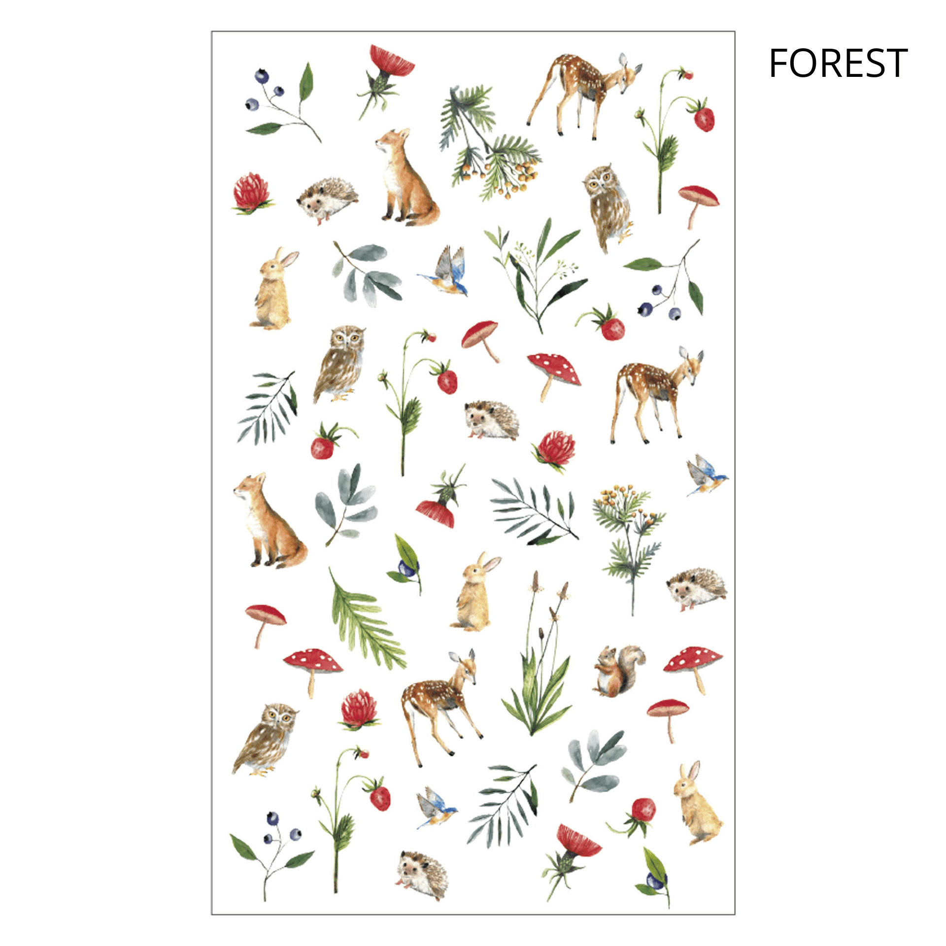 Mark's Tokyo Stickers Forest Transfer Decoration Stickers