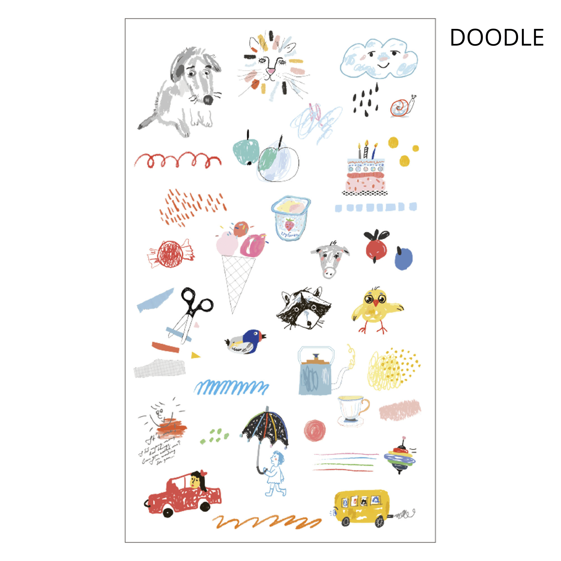 Mark's Tokyo Stickers Doodle Transfer Decoration Stickers