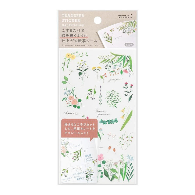 Midori Stickers Transfer Stickers Midori Flowering Plants