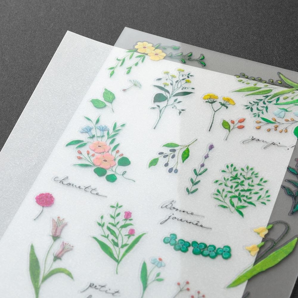 Midori Stickers Transfer Stickers Midori Flowering Plants