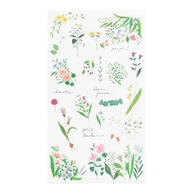 Midori Stickers Transfer Stickers Midori Flowering Plants