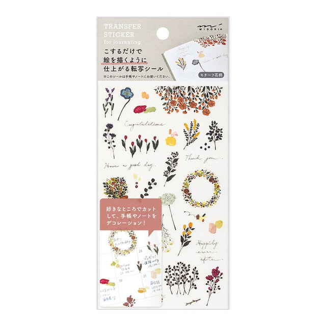 Midori Stickers Transfer Stickers Midori Motif Flowers