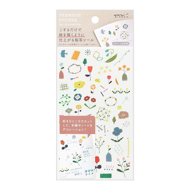 Midori Stickers Transfer Stickers Midori Scandinavian Motif