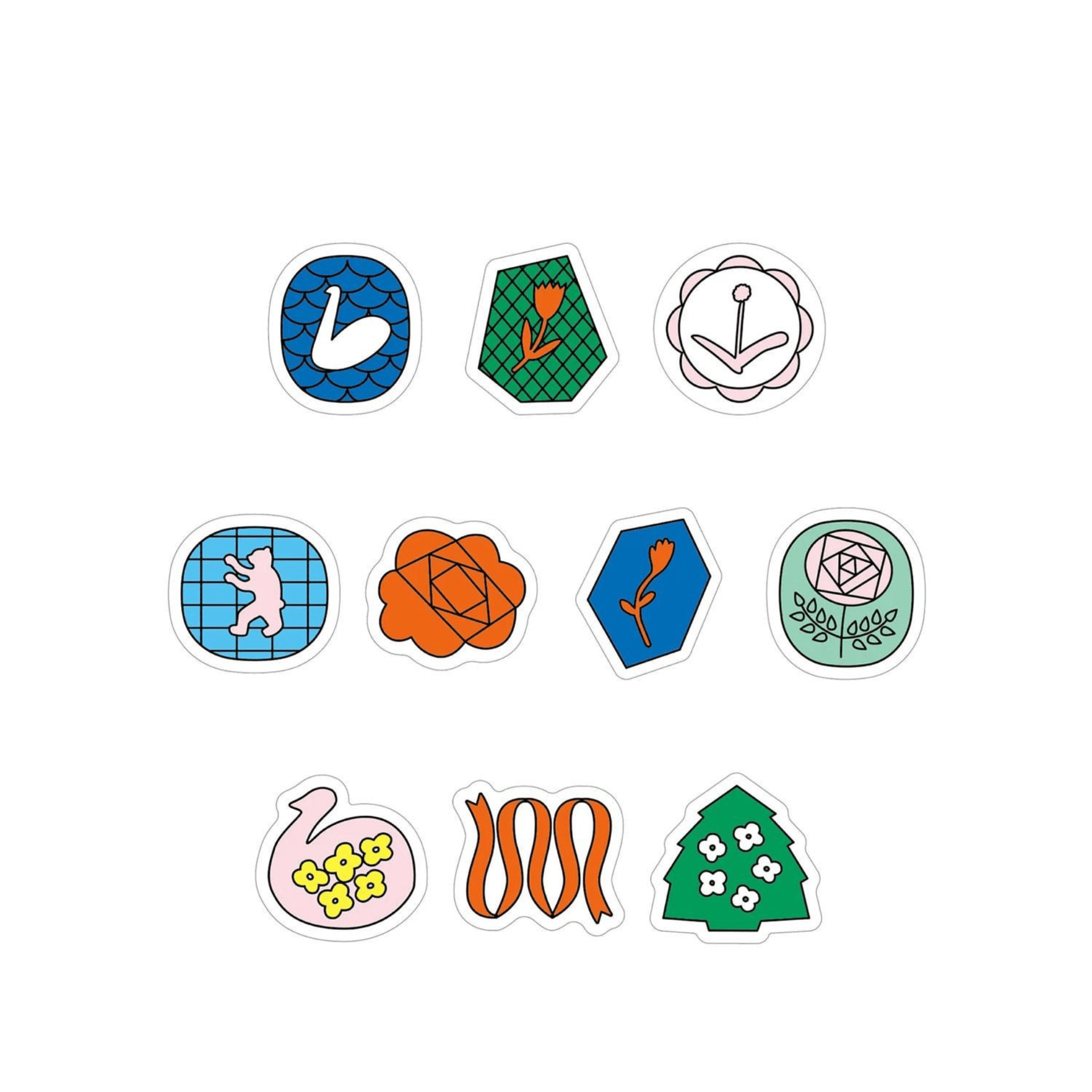 King Jim Hitotoki Stickers Trasparent Stickers Soda - 20mm Pin Badge