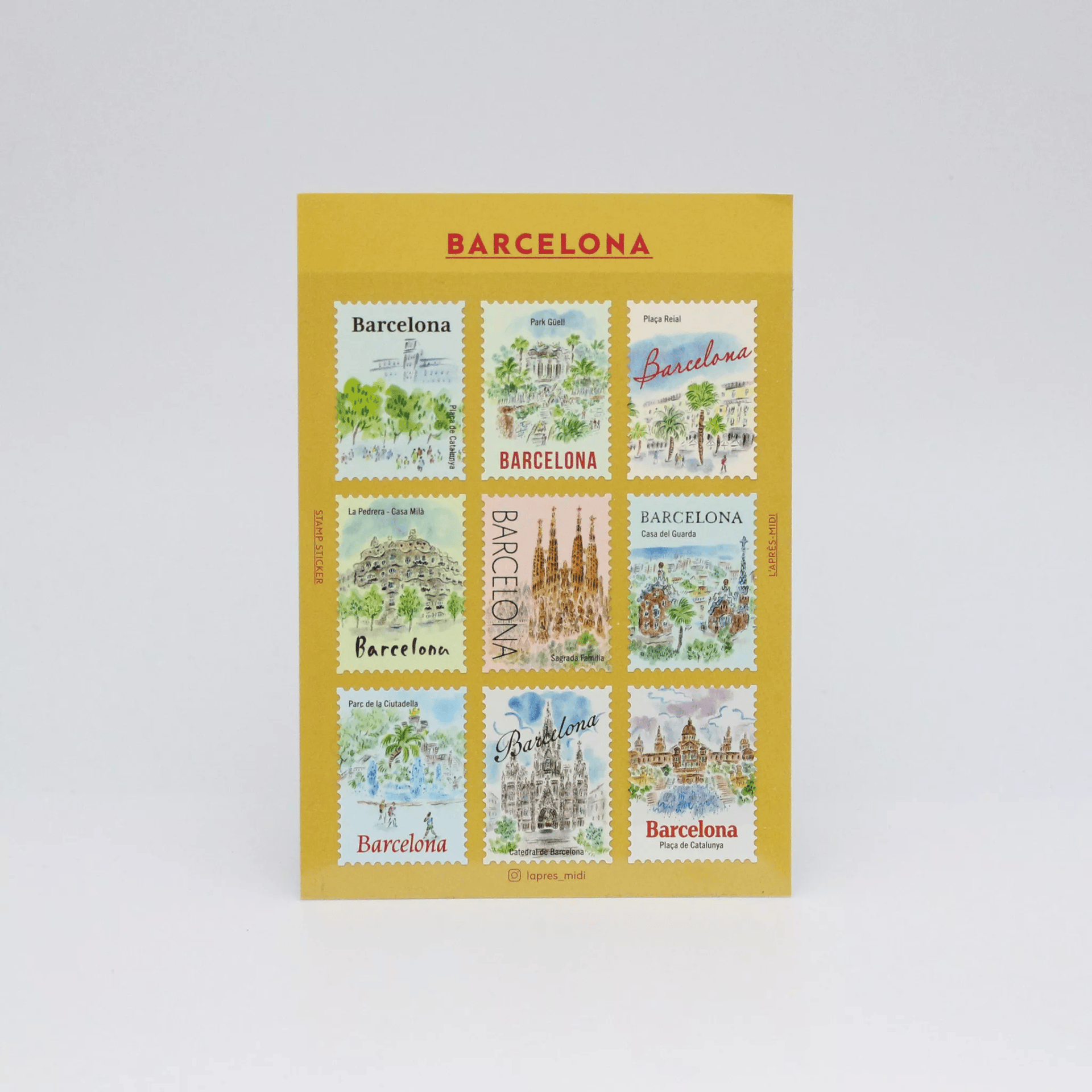 Pansydaisy Korea Stickers Travel Stamp Stickers - Barcelona