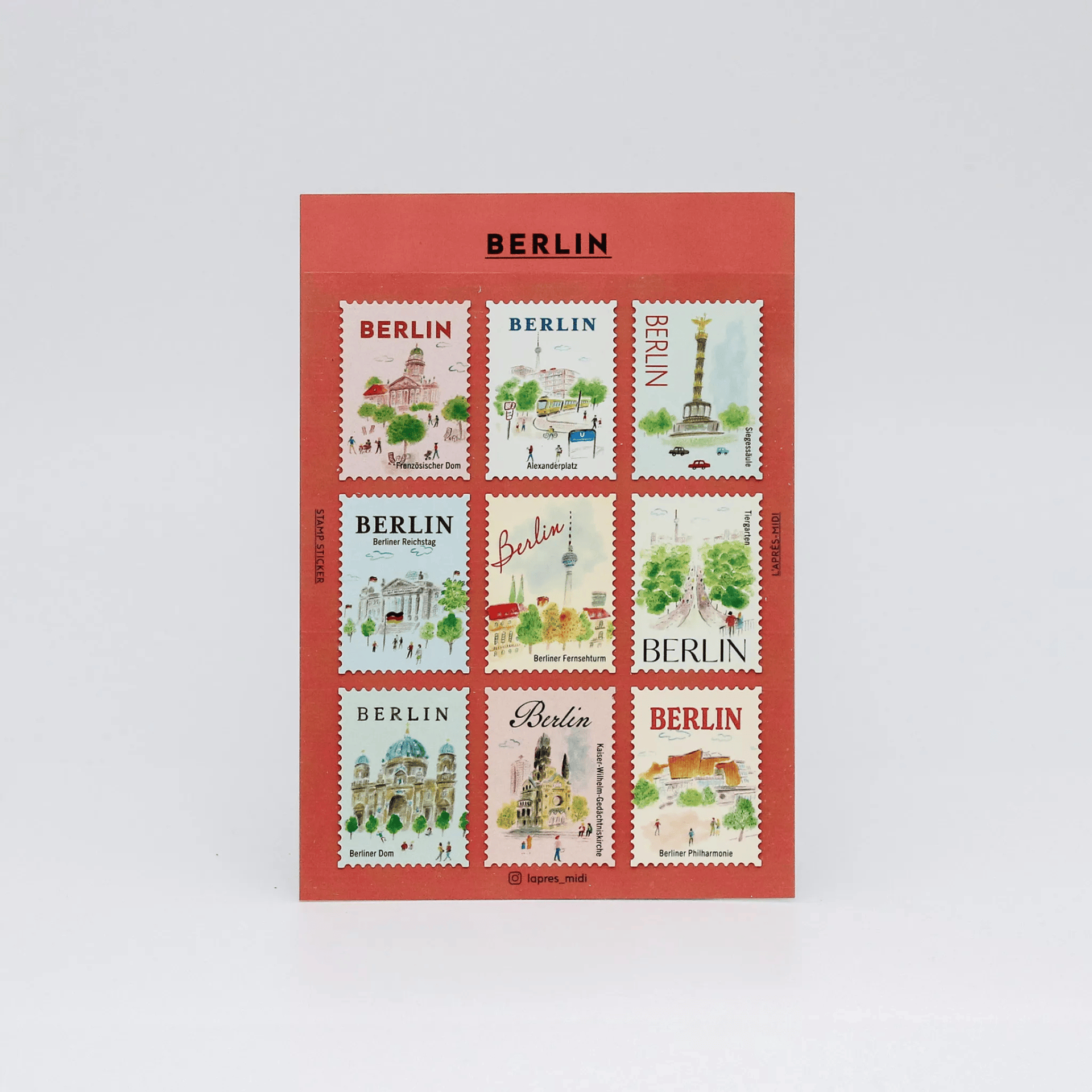 Pansydaisy Korea Stickers Travel Stamp Stickers -Berlin