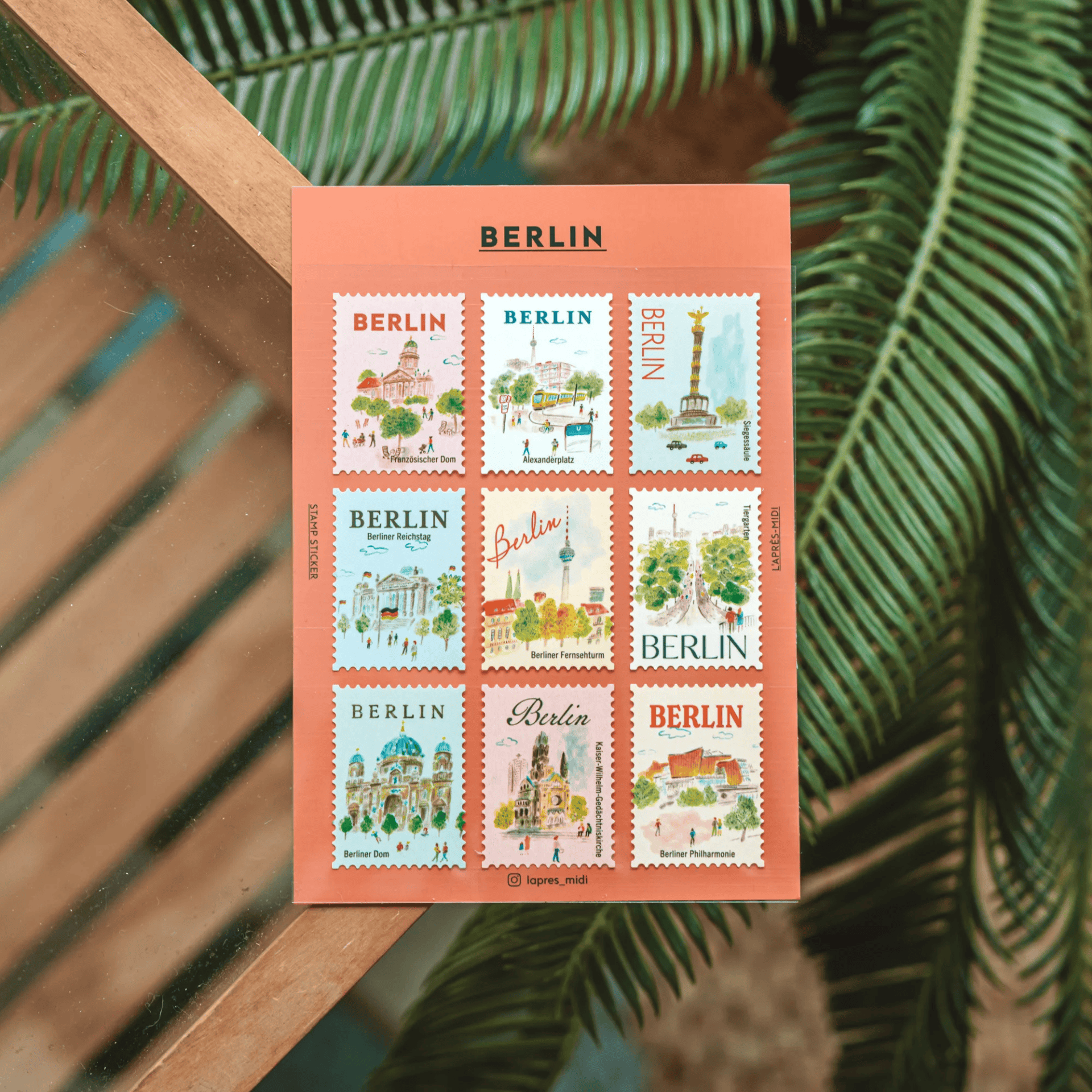 Pansydaisy Korea Stickers Travel Stamp Stickers -Berlin