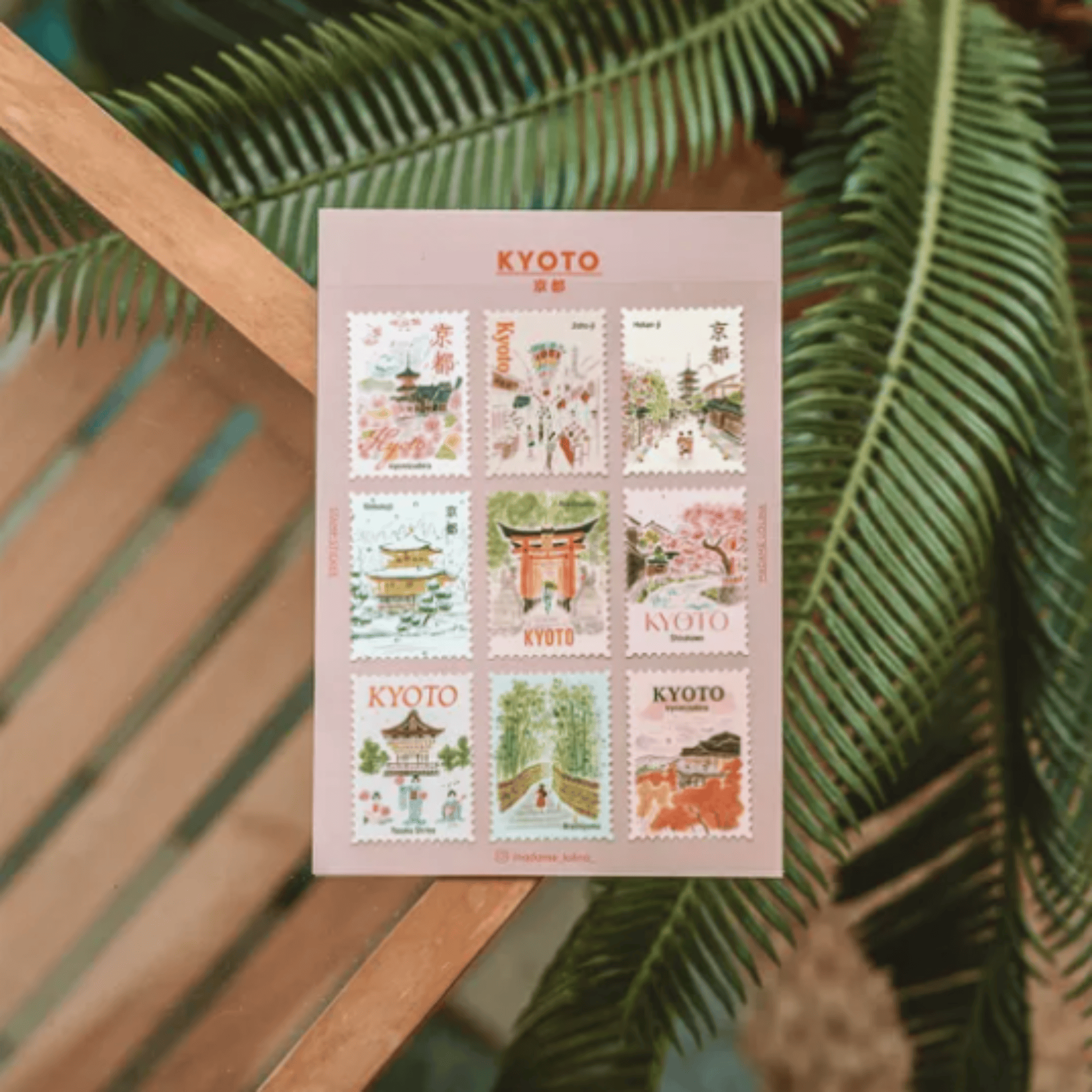 Pansydaisy Korea Stickers Travel Stamp Stickers - Kyoto