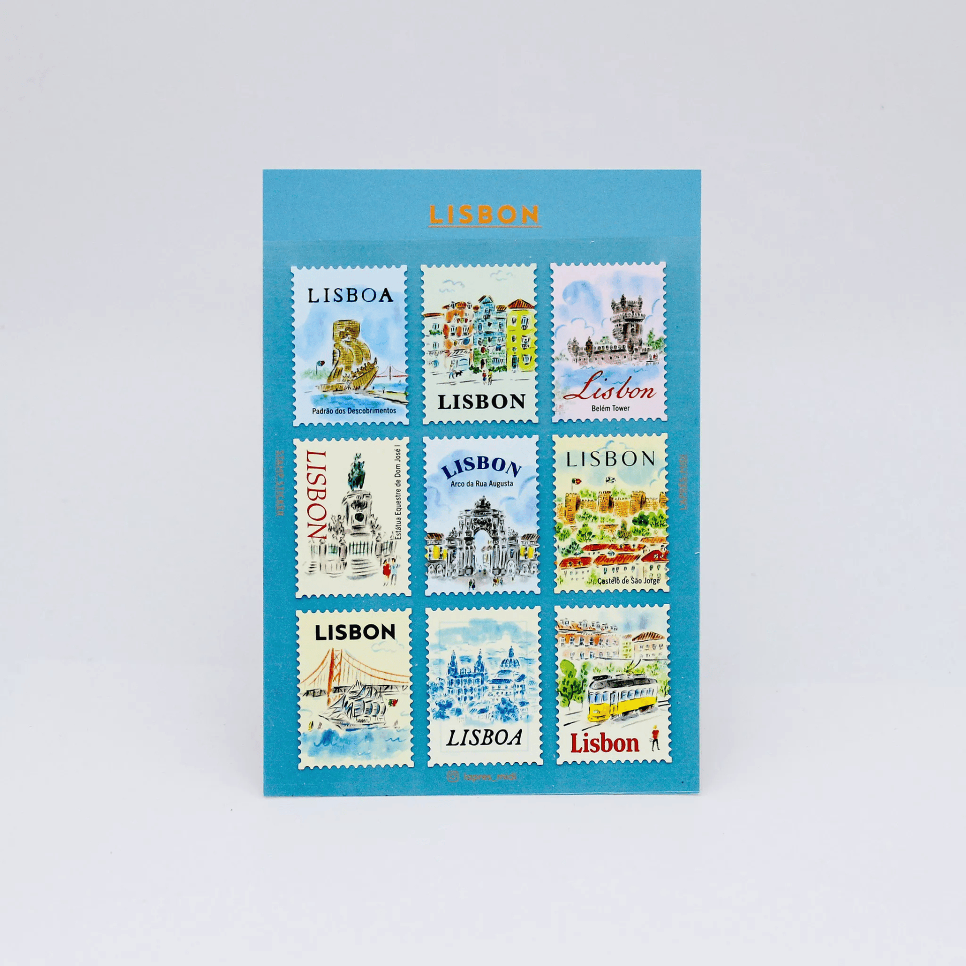 Pansydaisy Korea Stickers Travel Stamp Stickers - Lisboa