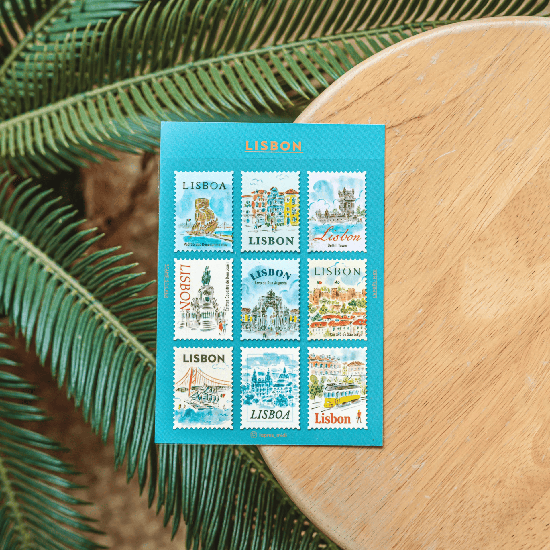Pansydaisy Korea Stickers Travel Stamp Stickers - Lisboa