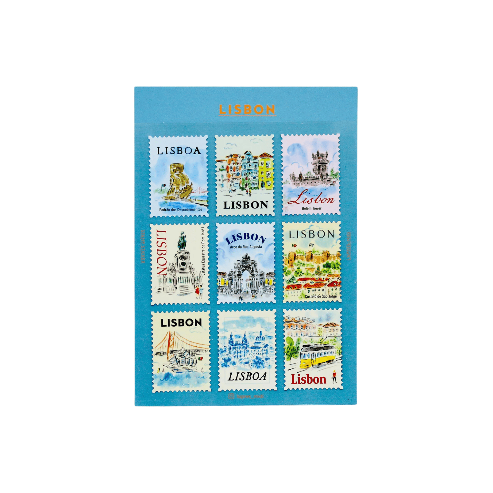 Pansydaisy Korea Stickers Travel Stamp Stickers - Lisboa