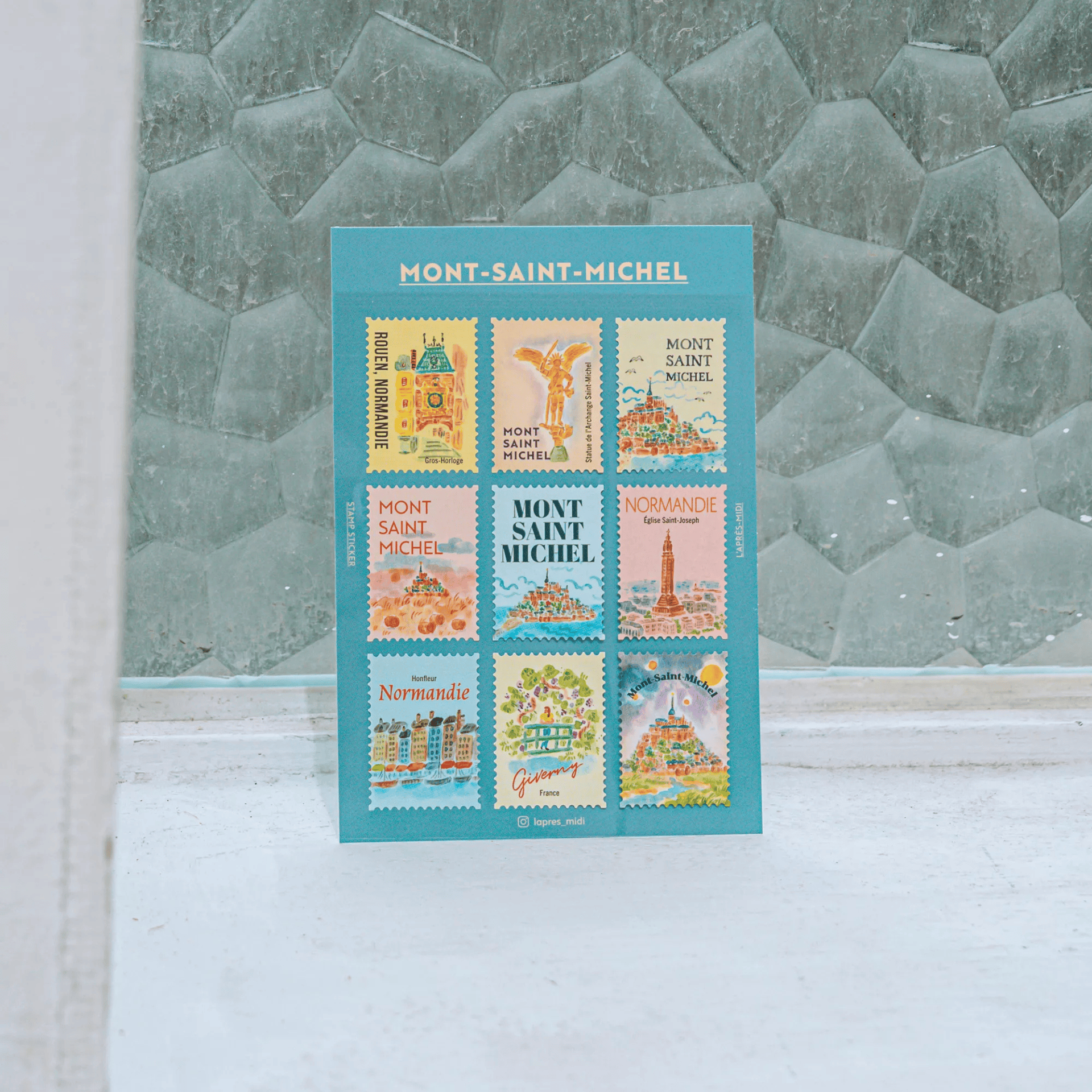 Pansydaisy Korea Stickers Travel Stamp Stickers - Mont-Sant-Michel