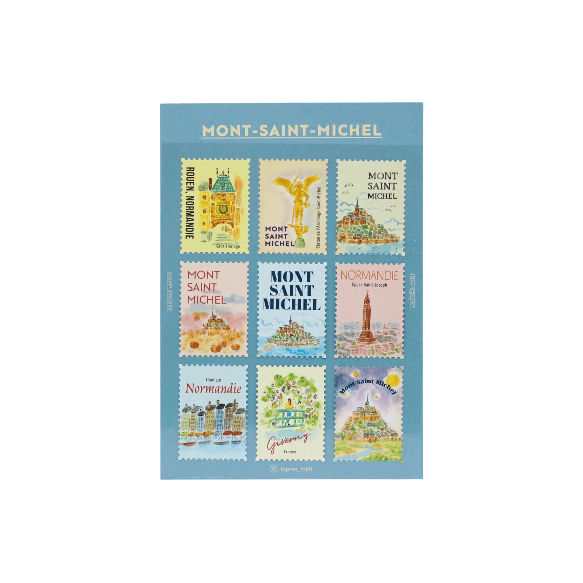 Pansydaisy Korea Stickers Travel Stamp Stickers - Mont-Sant-Michel