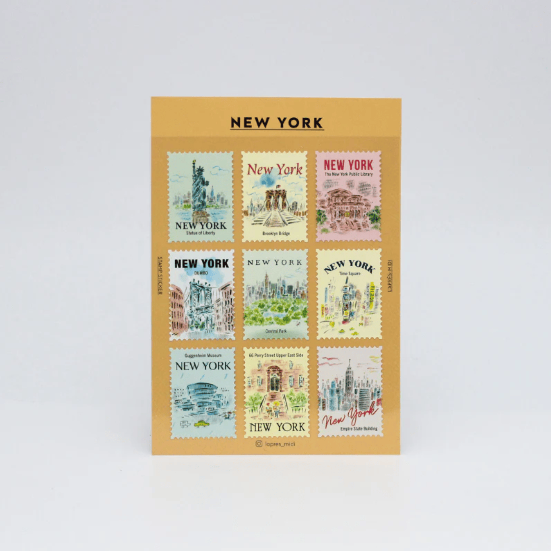 Pansydaisy Korea Stickers Travel Stamp Stickers - New York