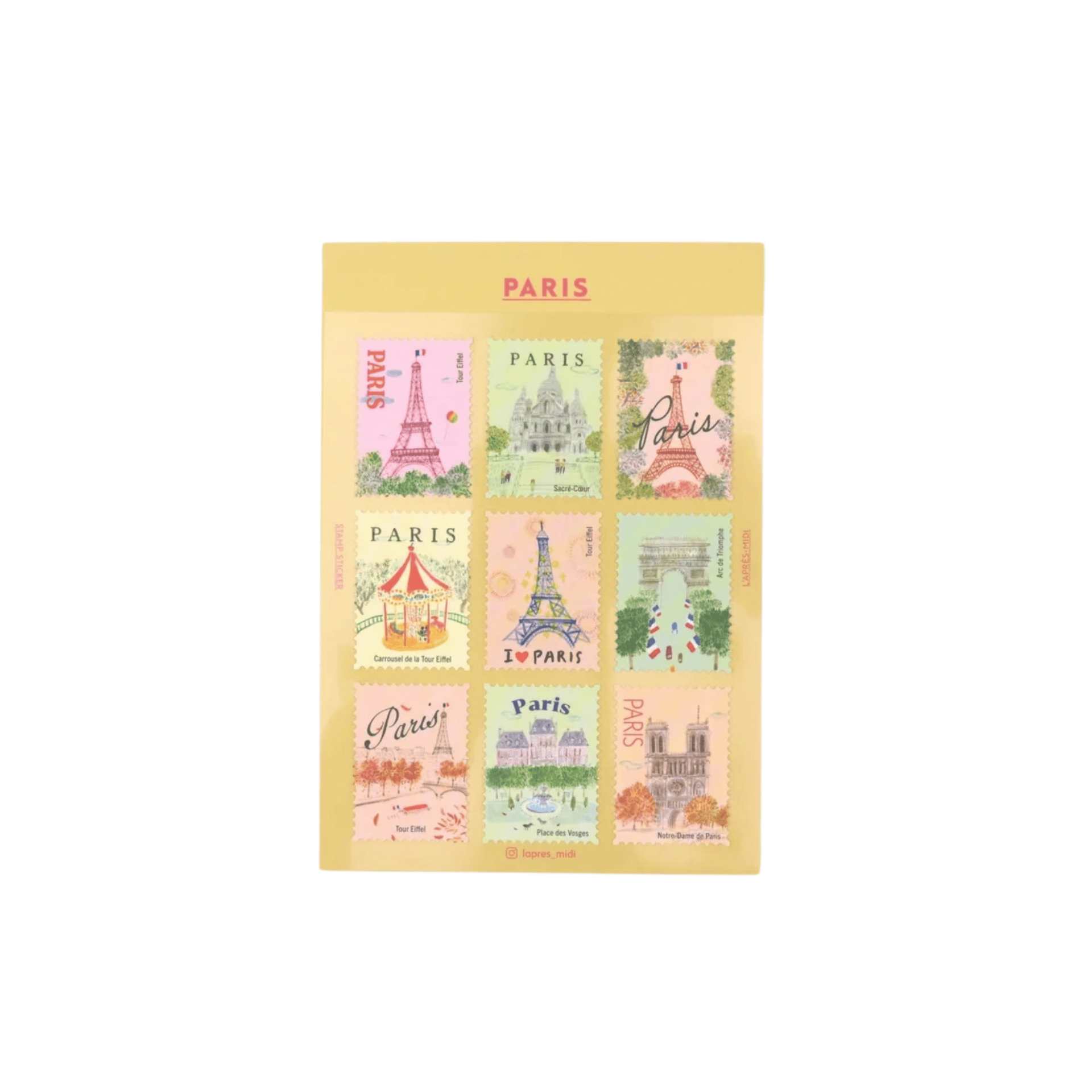 Pansydaisy Korea Stickers Travel Stamp Stickers - Paris n.1