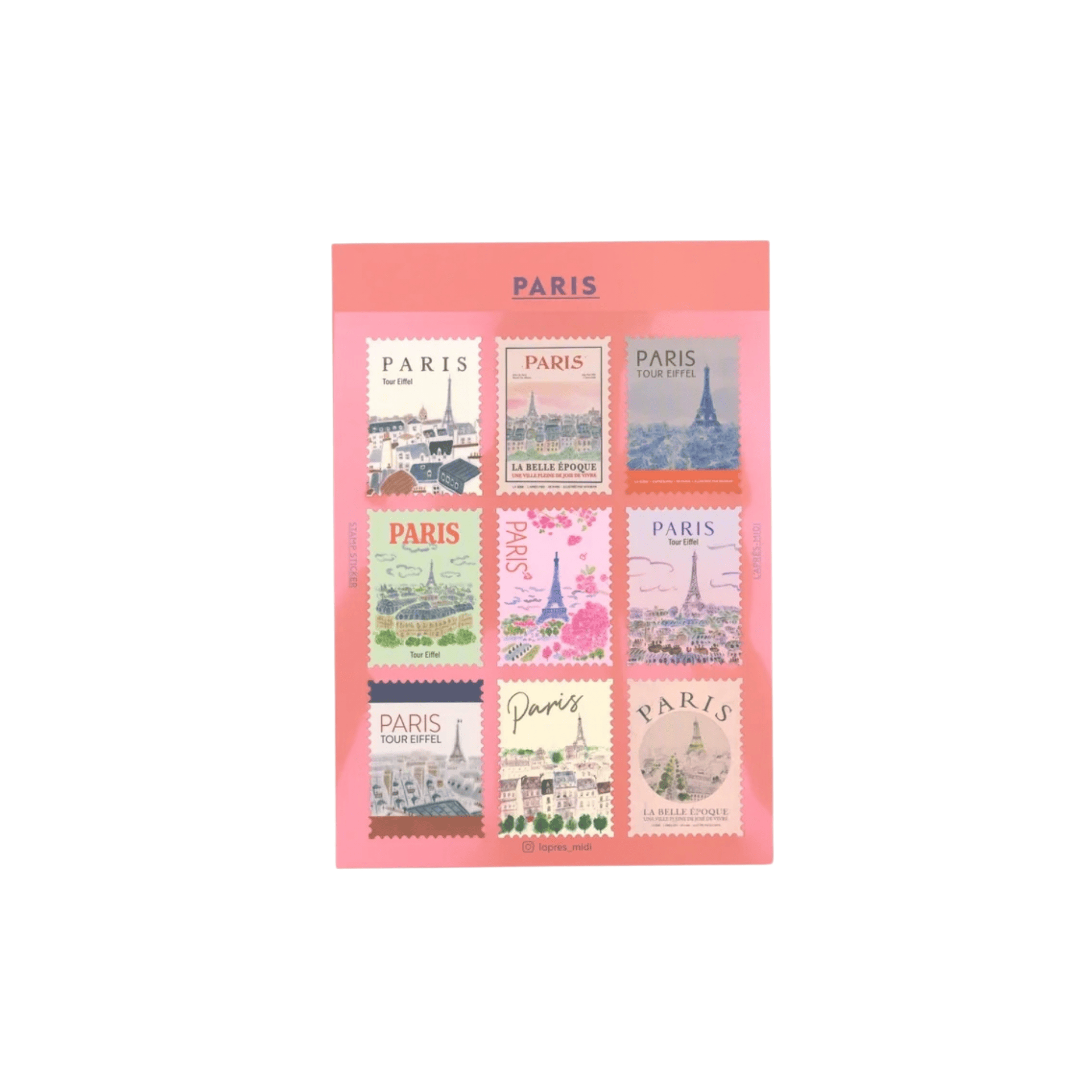 Pansydaisy Korea Stickers Travel Stamp Stickers - Paris n.2