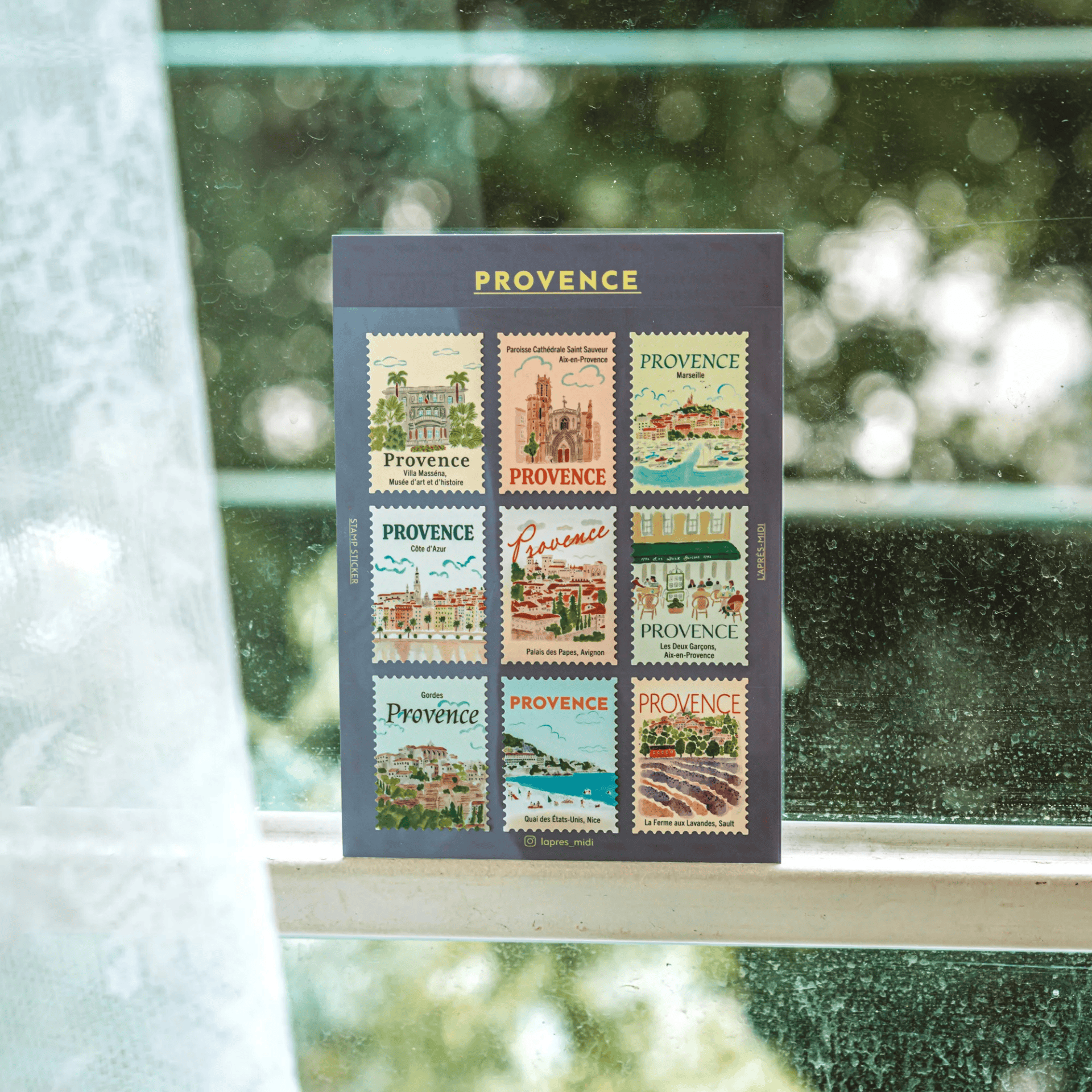 Pansydaisy Korea Stickers Travel Stamp Stickers - Provence