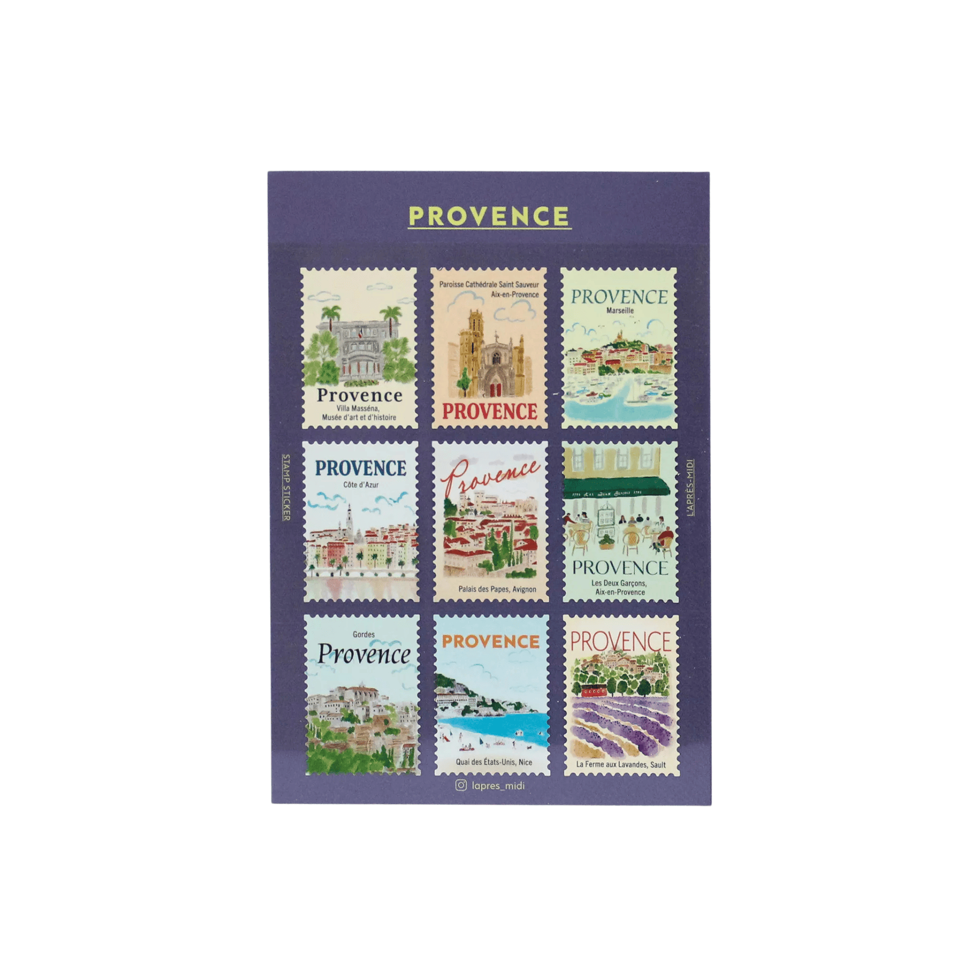 Pansydaisy Korea Stickers Travel Stamp Stickers - Provence