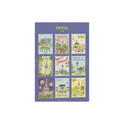 Pansydaisy Korea Stickers Travel Stamp Stickers - Seoul