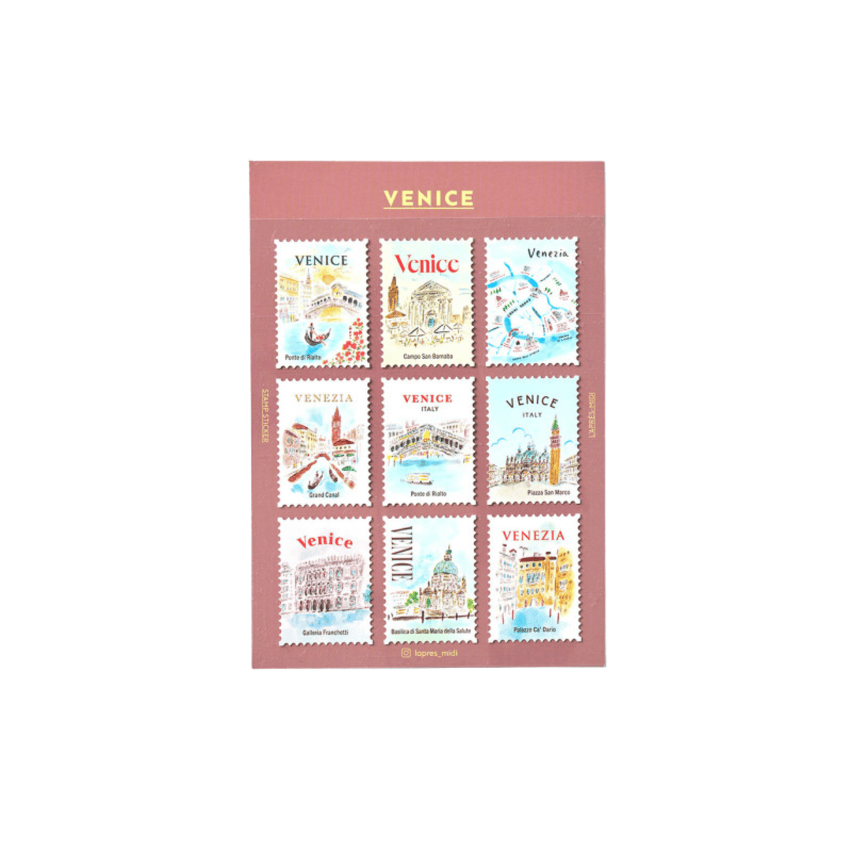 Pansydaisy Korea Stickers Travel Stamp Stickers - Venice